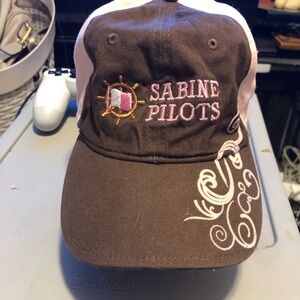 Brown and Pink Women's Hat